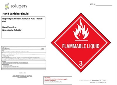 18927000 mL Label Ndc 71158-004-01 (Ipa 70 Gel Front)